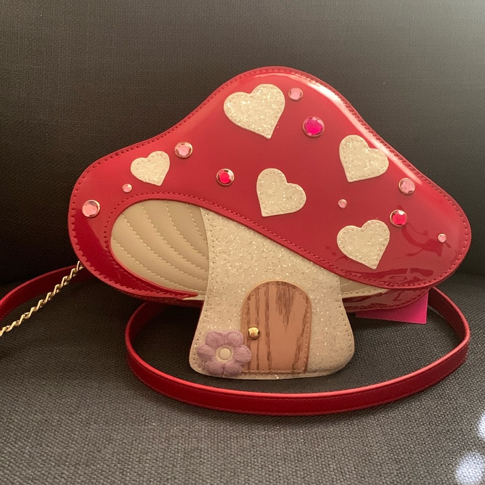 Betsey Johnson Mushroom Crossbody Purse